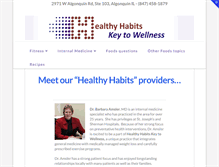 Tablet Screenshot of healthyhabitshotline.com